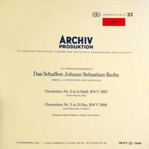 Karl Richter * Munich Bach O.<br><font color="brown">Bach : Overture No.1 & 4</font></br>