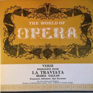 Gabriele Santini * Maria Callas, Francesco Albanese …etc<br><font color="brown">Verdi : La Traviata</font></br>