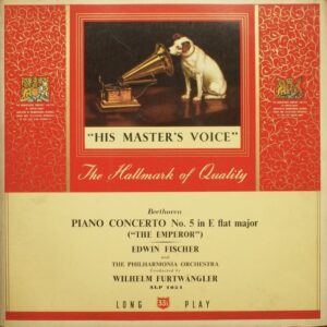 Wilhelm Furtwaengler * Edwin Fischer , Philharmonia Orch.<br><font color="brown">Beethoven : Pianoforte Concerto No.5</font></br>