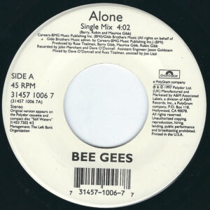 Bee Gees, the<br><font color="brown">Alone / How Deep Is Your Love</font></br>